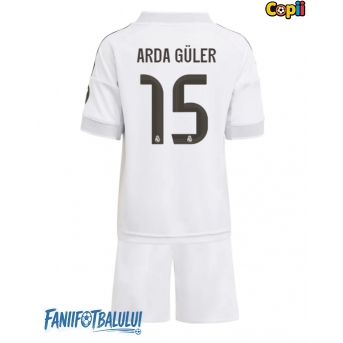 Real Madrid Arda Guler #15 Echipament de Fotbal Replică 2025-26 Copii Acasa (+ Șorturi)